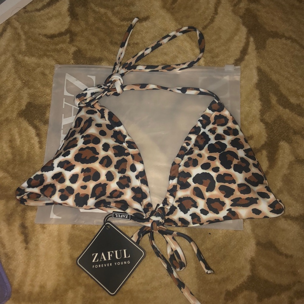 Leopard Print Zaful Bikini Top